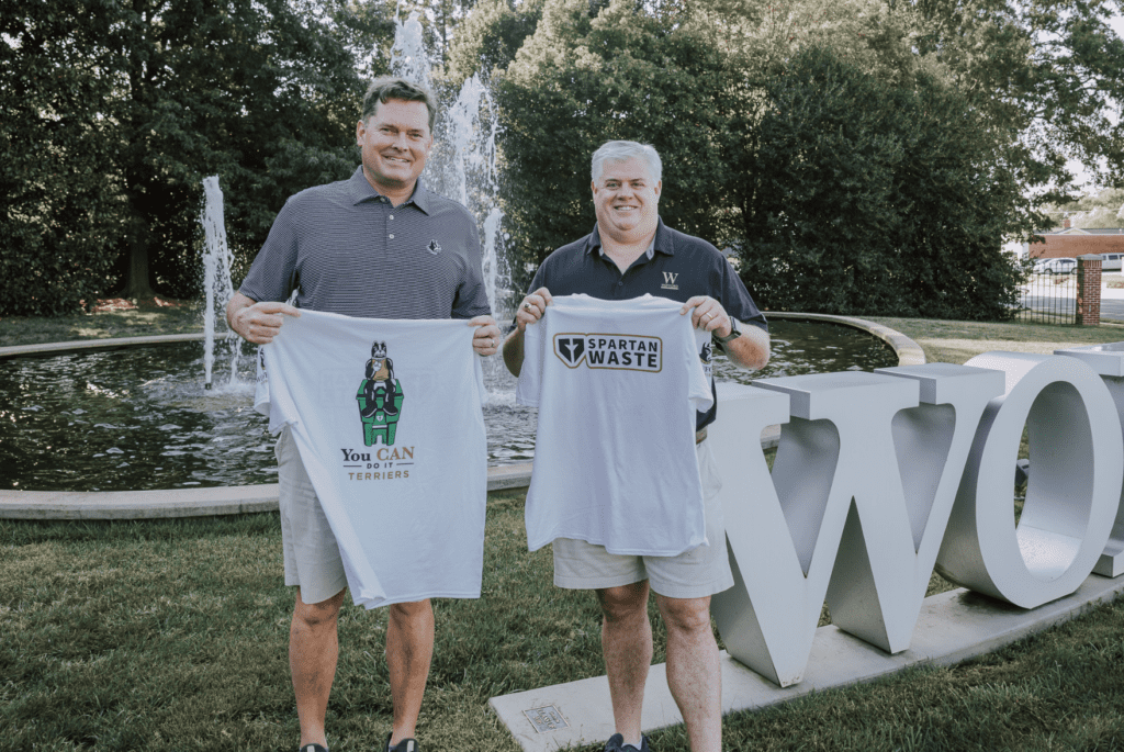 Mark Nelson and Mark Mullen at Wofford College