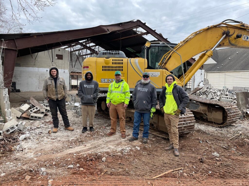 Spartan Waste team at Demolition Project.
