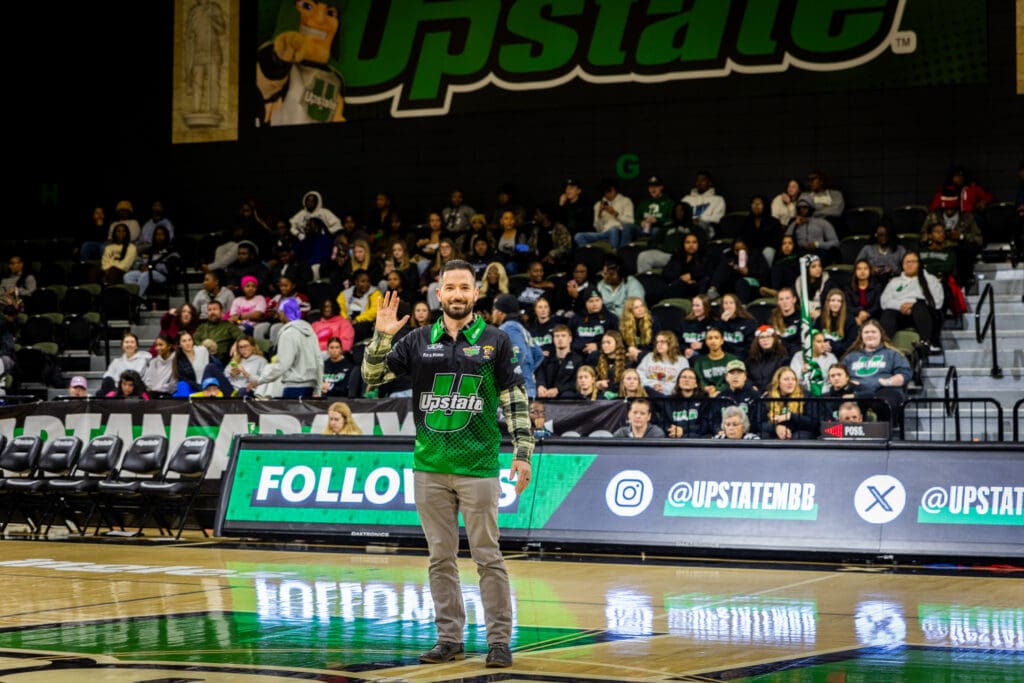 Spartan Waste joined Jeremy Clements and USC Upstate Athletics for a night of community, NASCAR excitement, and basketball.